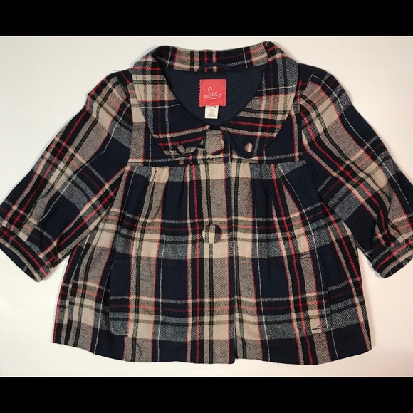 Lux Plaid Flannel Babydoll Style Shrug Jacket XS - Picture 4 of 8